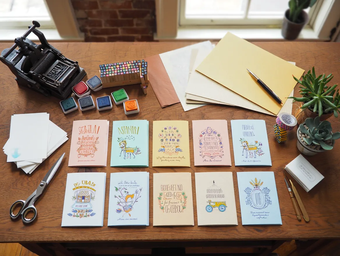 Collection of customizable handmade cards